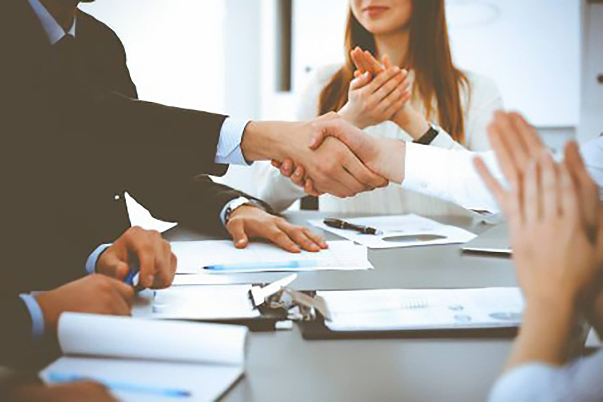 Depositphotos 391331602 Stock Photo Business People Shaking Hands At Scaled